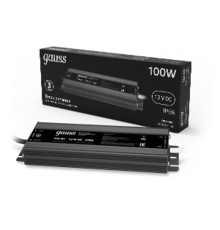 Блок питания для светодиодной ленты пылевлагозащищенный 100W 12V IP66  202023100  Gauss
