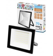 Прожектор СДО-05-070 70 Вт, 5600 лм, 6500 К, 220-240 В, IP65, черный, Народный  SQ0336-0304  TDM