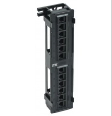 Настенная патч-панель кат.5Е UTP, 12 портов (IDC Dual)  PP12-C5EU-D05  ITK