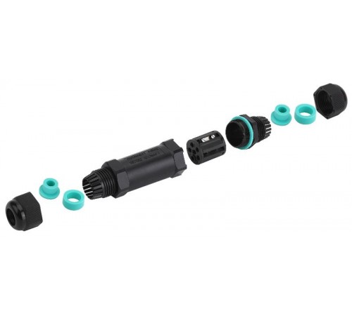 Аксессуары для клемм NO-224-19 ЭРА Коннектор кабельный прямой IP68 5-Pin  Б0043937  ЭРА