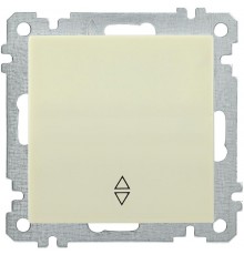 BOLERO кремовый Выключатель 1-клавишный проходной 10А ВС10-1-2-Б  EVB12-K33-10  IEK