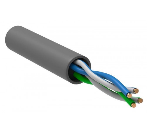 ITK Витая пара U/UTP 5E 2х2х24AWG PVC серый (305м) РФ/С  LC1-C5E02-111-S-R  ITK