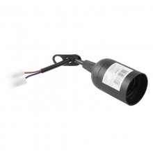 Патрон Е27 подвесной с клеммной колодкой пластик черный EKF PROximaLHP-E27-bEKF