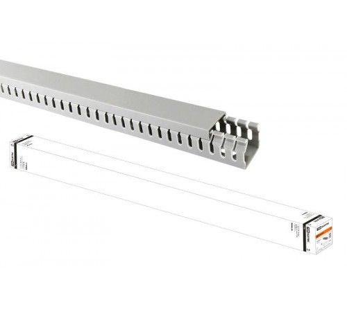 Кабель-канал перфорированный 25х25 перфорация 4/6мм (60 м)  SQ0410-0011  TDM