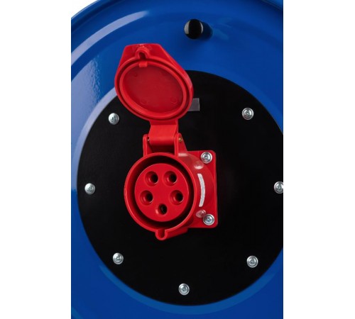 Удлинитель силовой IND380-RM-1e-5x4-20m-IP44 на 380В на катушке 1 розетка CEE 5P 20м КГ 5х4 32A IP44  Б0057306  ЭРА