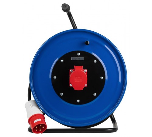 Удлинитель силовой IND380-RM-1e-5x4-20m-IP44 на 380В на катушке 1 розетка CEE 5P 20м КГ 5х4 32A IP44  Б0057306  ЭРА