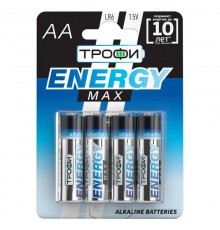 Батарейка щелочная (алкалиновая) LR6-4BL ULTRA (40/640/15360) (AA)   Б0015138  ТРОФИ