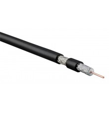 Hyperline COAX-RG6-CU-100 Кабель коаксиальный RG-6, 75 Ом (ТВ, SAT, CATV), жила - 1.02 мм (медь, solid), изоляция PVC (бухта 100 м)  49060  Hyperlin