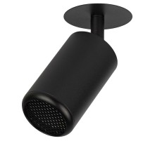 Встраиваемый светильник алюминиевый  KL106 BK MR16 GU5.3 черный матовый   Б0061623  ЭРА