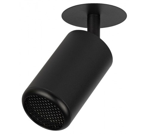 Встраиваемый светильник алюминиевый  KL106 BK MR16 GU5.3 черный матовый   Б0061623  ЭРА