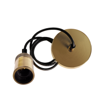 Декоративный патрон с проводом RETRO бронзовый цвет PLC 03 E27 230V/1M ANTIQUE BRONZE  .5039032  JAZZWAY