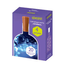 Комплект гирлянд декоративных, питание от ЭП  DC-G04-20WS4, комплект 4 шт., Пробки, бел., 20 LED, 3xAG13, IP20  .5047952  ФАZА