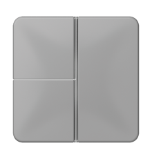 3-клавишная накладка для пульта КNX, серая, для серии СD  CD403TSAGR  Jung