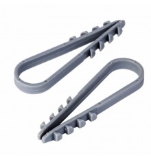 Дюбель-хомут нейлоновый PROconnect 11-18 мм, серый, упаковка 100 шт.  07-4502-3  PROconnect