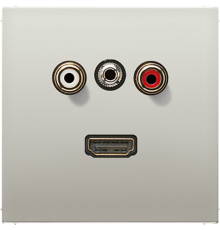 2x Cinch Audio (RCA) / Stereo Jack (TRS 3.5 mm) / HDMI MAES1082 Jung