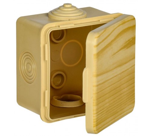 Коробка расп. КМ 65х65х50мм о/к IP54 4 вв. сосна  UKO31-065-065-050-K34-54  IEK