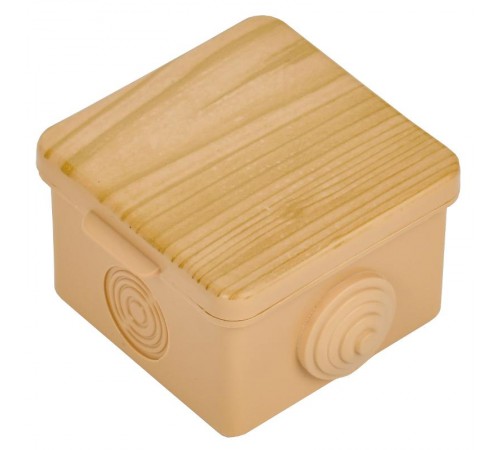 Коробка расп. КМ 65х65х50мм о/к IP54 4 вв. сосна  UKO31-065-065-050-K34-54  IEK