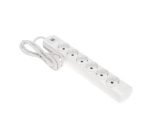 Удлинитель PREMIUM 6 гнезд, 1,5м, 3х1,5мм, с/з, 2 USB, белый  13-4121  REXANT