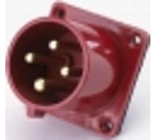 Вилка для скрытой проводки 624 3Р+РЕ 32А 380В IP44 В  26063DEK  DEKraft