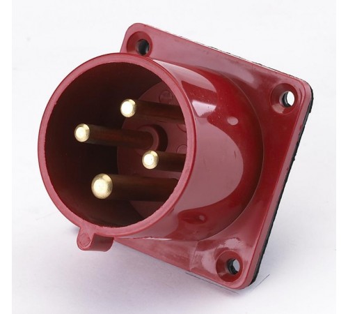 Вилка для скрытой проводки 624 3Р+РЕ 32А 380В IP44 В  26063DEK  DEKraft