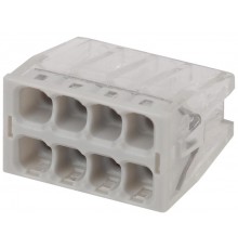 Аксессуары для клемм NO-224-39 ЭРА Клемма СМК компактная с пастой серии 248, 8 отверстий, 0,5-2,5 м  Б0043957  ЭРА