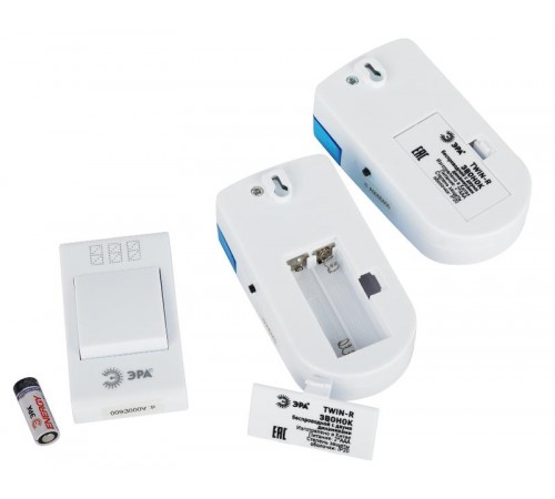 Звонок  ЭРА TWIN-R беспроводной  Б0019878  ЭРА