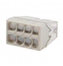 Клемма 8-проводная с пастой 0.5-2.5мм2 одножильный СМК 2273-248 прозрачная  07-5230  Rexant