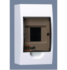 Корпус пластиковый навесной 4 модуля, IP41, ЩРН-П-4  31008DEK  DEKraft