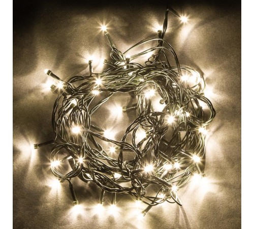 Гирлянда елочная  500 диодов  2700К, CL92   10 веток (5м) + 1.5м зеленый шнур, IP44  32377  FERON