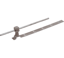 Держатель проводника круглого 6-8 мм для черепичной кровли серый, оцинк.91037Ezetek