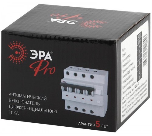 Выключатель автоматический дифференциального тока NO-901-94 АВДТ 63 3P+N C25 30мА тип А Pro  Б0031844  ЭРА