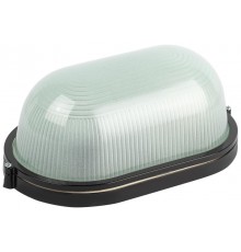 Светильник  НБП 04-100-001 Акватермо алюминий/стекло IP54 E27 max 100Вт 280х160 овал черный   Б0063863  ЭРА