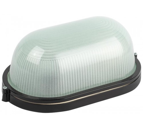 Светильник  НБП 04-100-001 Акватермо алюминий/стекло IP54 E27 max 100Вт 280х160 овал черный   Б0063863  ЭРА