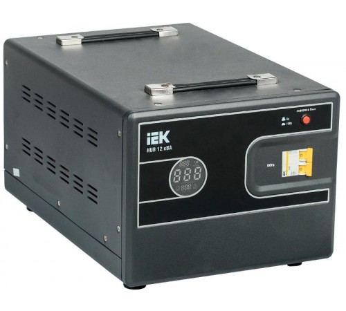 Стабилизатор напр. 1-ф. переносн. 12кВА HUB  IVS21-1-012-13  IEK