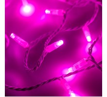 Светодиодная гирлянда ARD-STRING-CLASSIC-10000-WHITE-100LED-FLASH PINK (230V, 7W)  025822  Arlight