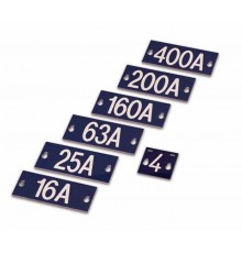 Табличка номинального тока 25 A, 145x60x1.5 мм  PEM242.25  Ensto