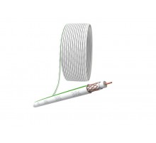 ЭРА Кабель коаксиальный SAT 703 B, 75 Ом, Cu/(оплётка Cu 75%), PVC, цвет белый, бухта 50 м  Б0044615  ЭРА