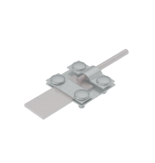 Контрольный соединитель полоса до 50 мм пруток D6-12 мм CU  KS-B50-D6-12 CU  КМ - профиль