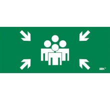 Этикетка самокл. 330х140мм "Место сбора"  LPC10-1-33-14-MSTS  IEK