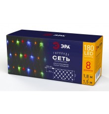Гирлянда светодиодная  Сеть 1,8 м*1,5 м мультиколор, мультирежим,  ENIS-01M  , 220V, IP20 (60/540)  Б0041901  ЭРА
