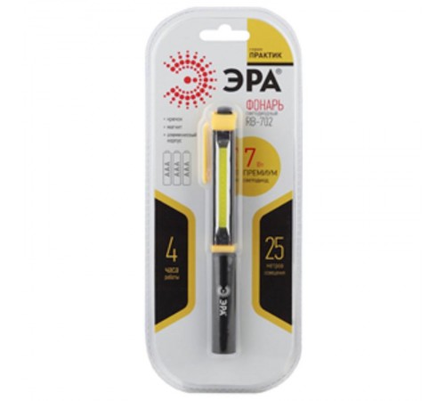 Фонарь рабочий 1хLED COB 3xAAA RB-702 Практик, магнит, крючок  Б0027821  ЭРА