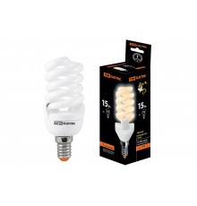 Лампа энергосберегающая КЛЛ 15Вт E14 827 cпираль FSТ2 42х103мм  SQ0323-0055  TDM