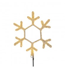 Фигура "Снежинка", цвет ТЕПЛЫЙ БЕЛЫЙ, размер  30х28см  501-210  NEON-NIGHT
