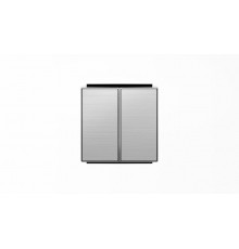 Клавиша для 2-клавишного механизма выключатель+переключатель арт.8142, серия SKY, цвет нержавеющая сталь2CLA854200A1401 ABB