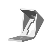 Угол 45 град. для оттяжки шпильки, толщ. 4,0 мм, гор. цинк, 368129  УШ45-4,0-ГЦ   Ostec