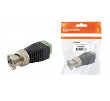 Штекер BNC с клеммной колодкой, инд. упаковка  SQ1809-0038  TDM
