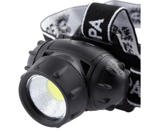 Фонарь светодиодный налобный GB-410 на батарейках 3хААА, 3 режима, черный, IP44  Б0051463  ЭРА