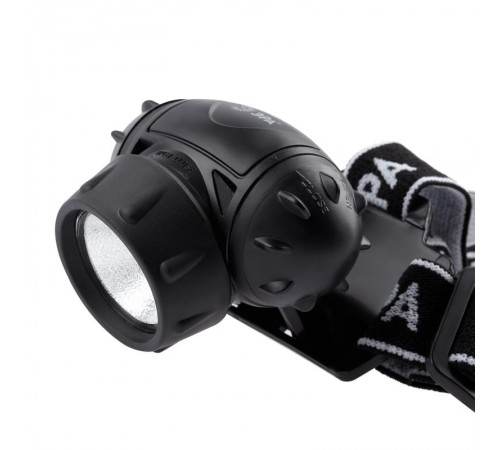 Фонарь светодиодный налобный GB-410 на батарейках 3хААА, 3 режима, черный, IP44  Б0051463  ЭРА