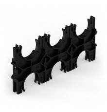 Кластер для двустенных труб d40 мм, тройной, двухсторонний (90 шт/кор)  PR13.02576  Промрукав