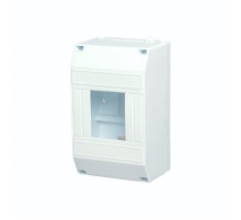 Бокс пластиковый КМПн 1/4 IP20 белый в инд. пакете  11-0114-1  Rexant